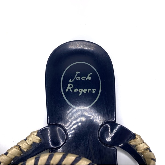 Jack Rogers Georgica Jelly Midnight Gold Sandals - Picture 5 of 6